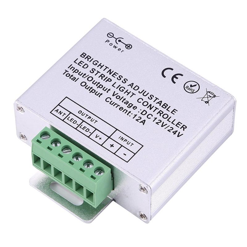 DC12-24V 1 Channel Switch RF Wireless LED Strip Controller, Half-touch Remote Control DC12-24V 1 Channel Switch RF Wireless LED Strip Controller, Half-touch Remote Control